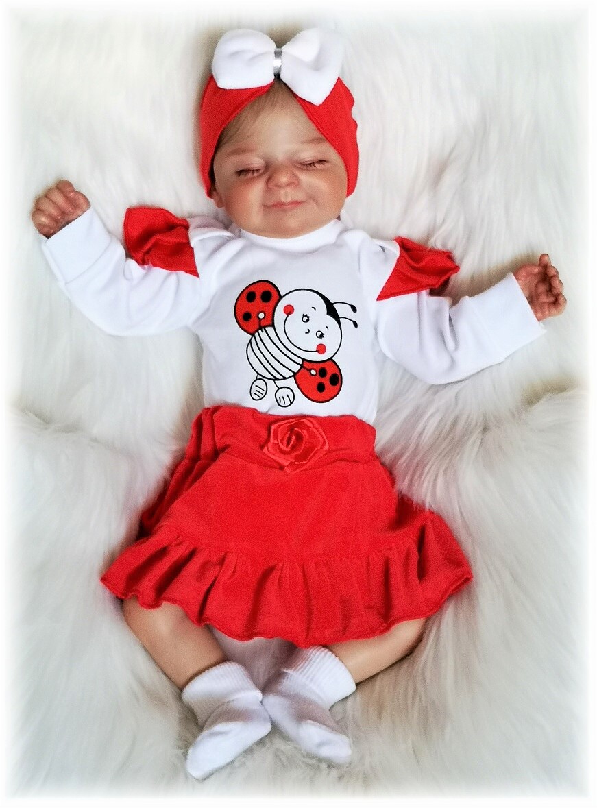 Kojenecká sametová sukýnka červená 86