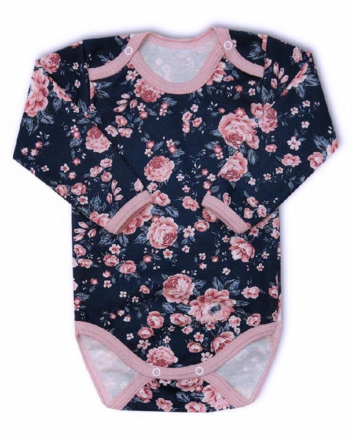 Kojenecká 3D souprava Rose navy blue 86