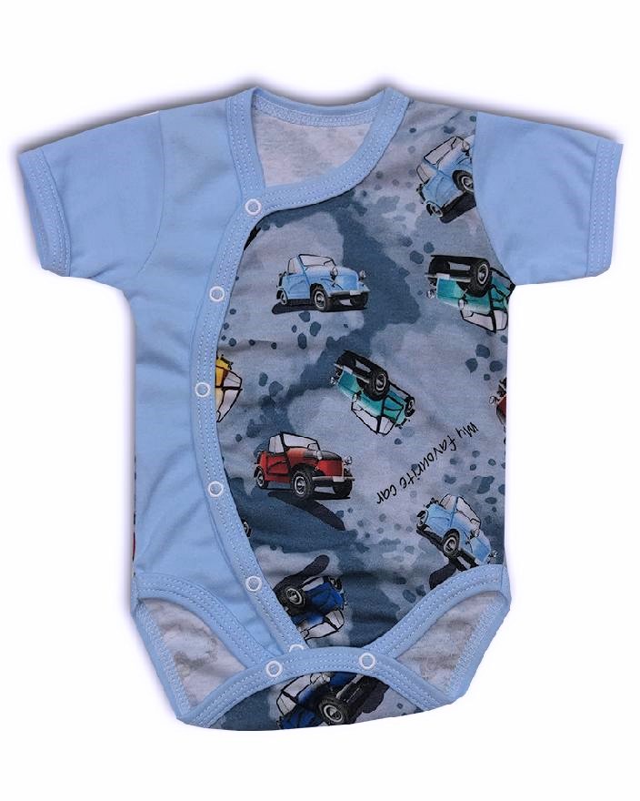 Kojenecké propínací body kr. rukáv Favourite car 80