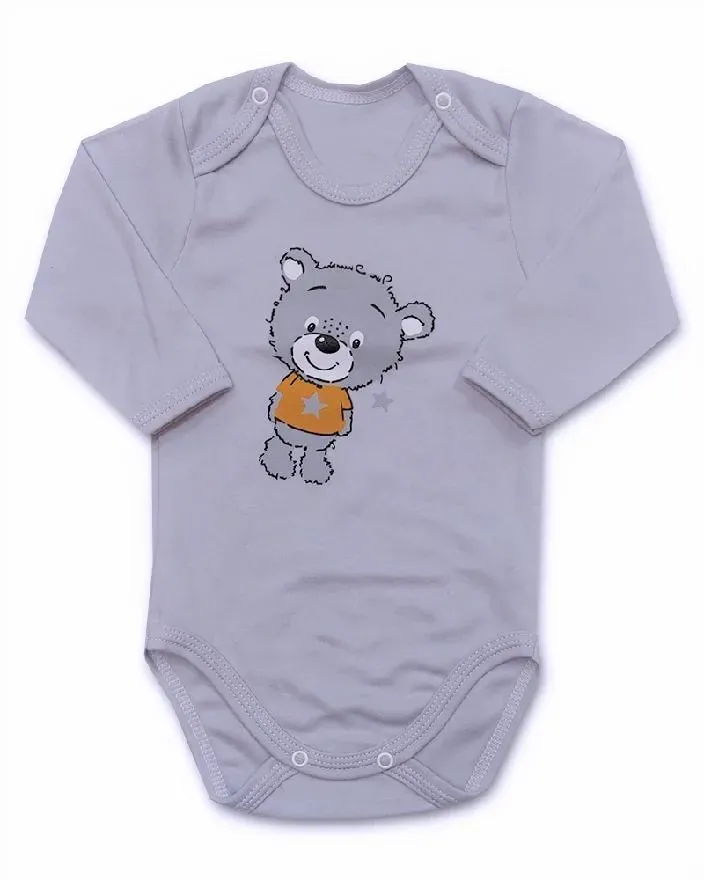 Kojenecké body dl. rukáv HUG ME kluk 74