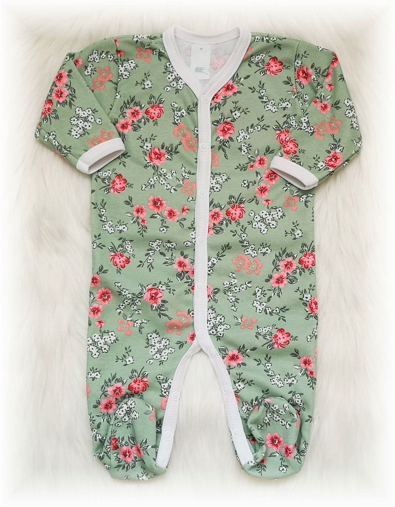 Kojenecký overal Mátový kvítek 74