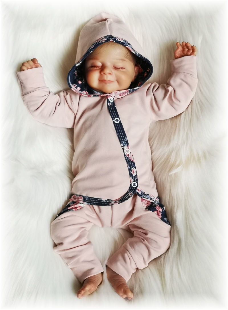 Kojenecká 3D souprava Rose navy blue 74