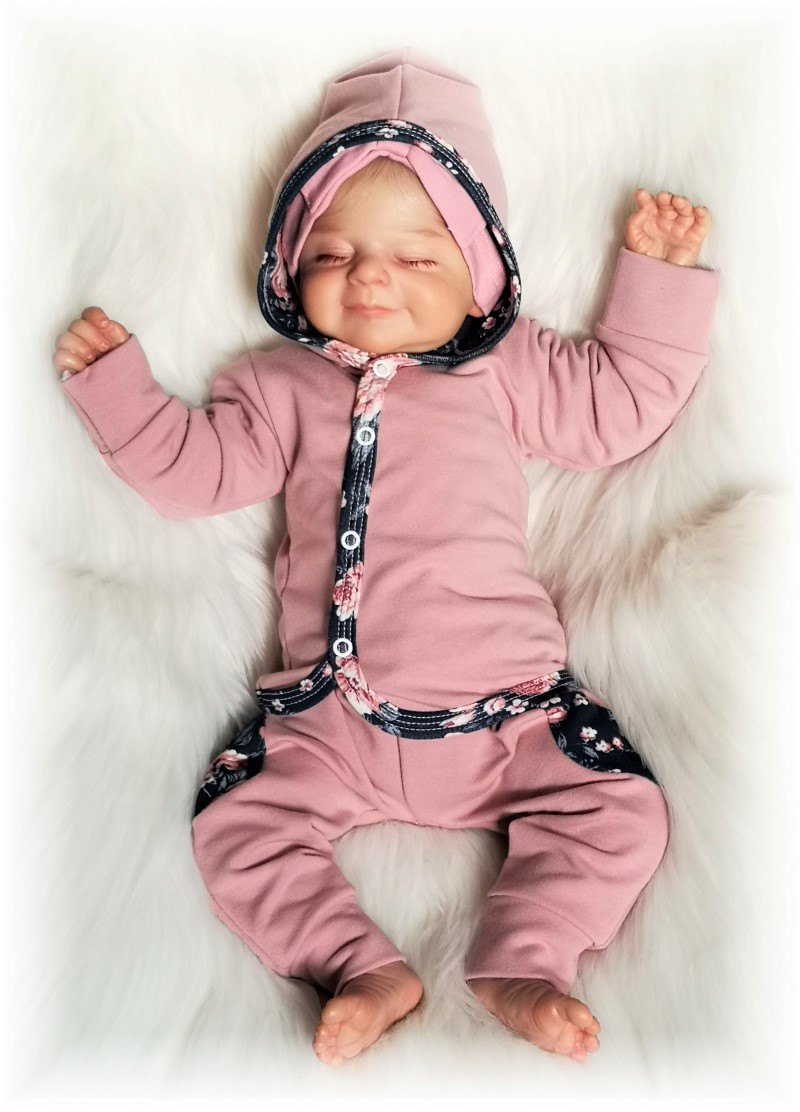 Dívčí 3D souprava Rose navy blue 98