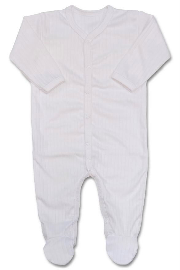 Kojenecký bílý overal Proužek 74