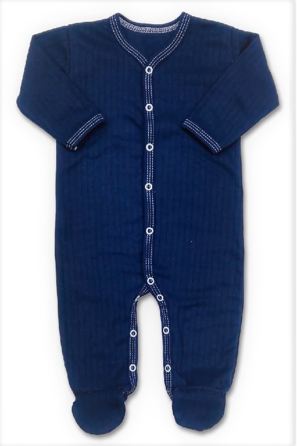 Kojenecký tmavě modrý overal Proužek 74