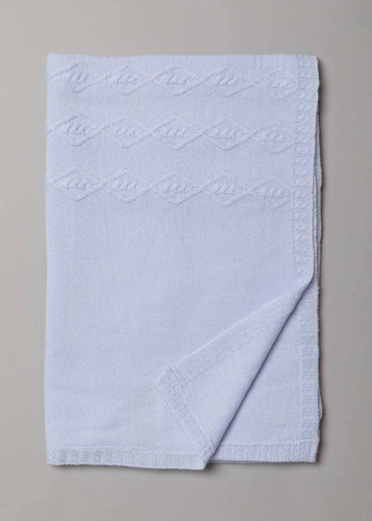 Kojenecká 3D pletená souprava modrá