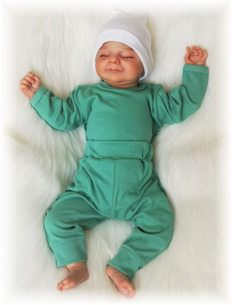 Dětská bavlněná 2D souprava máta 92