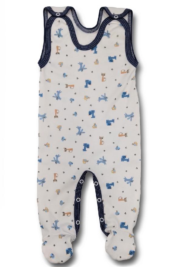 Kojenecké dupačky Zvířátka denim 74