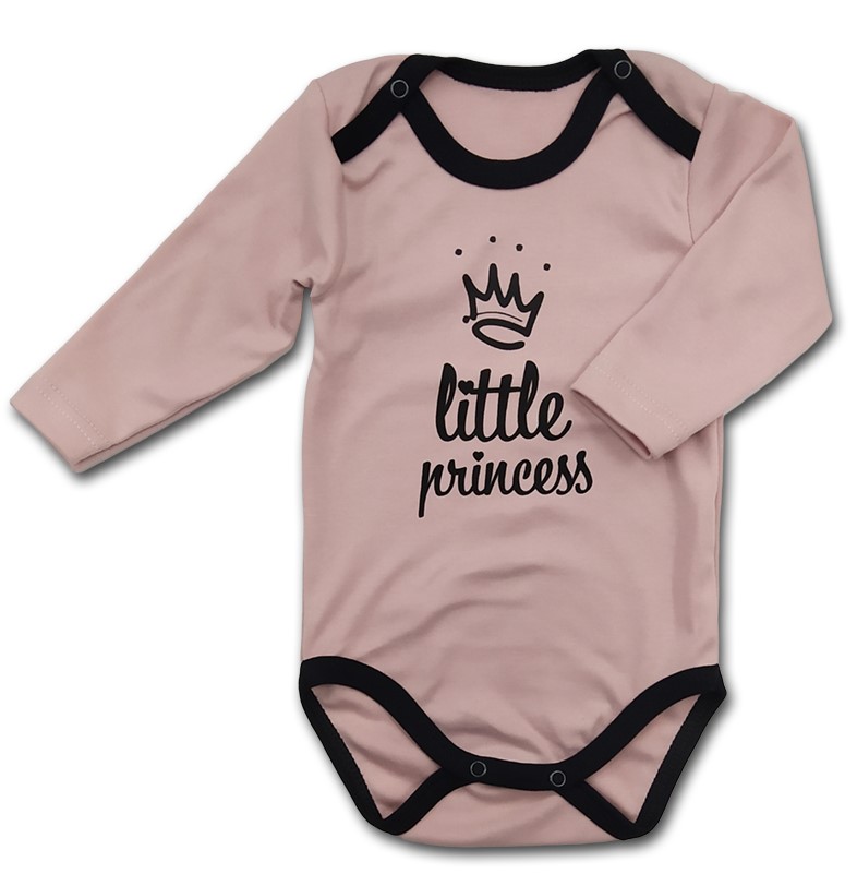 Dětské body LITTLE PRINCESS pudrová 92