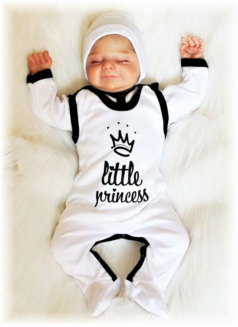 Kojenecká souprava 2D LITTLE PRINCESS bílá 80