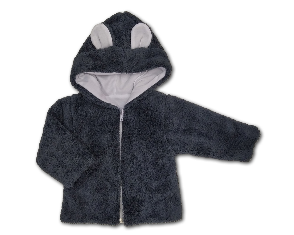 Kojenecká teplá souprava Luna šedá 80