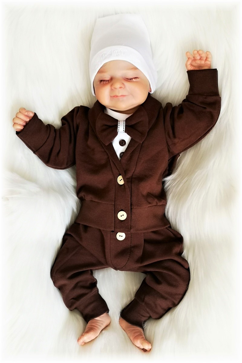 3D souprava Malý gentleman čokoláda 62