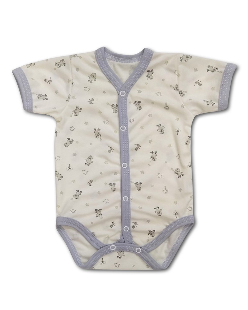 Kojenecké propínací body kr. rukáv Kačenka 68