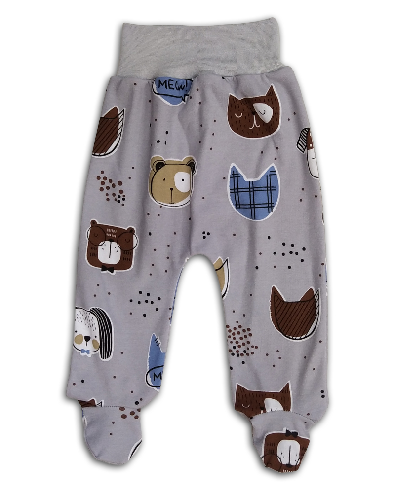 Kojenecká 6D souprava Animals šedá 50