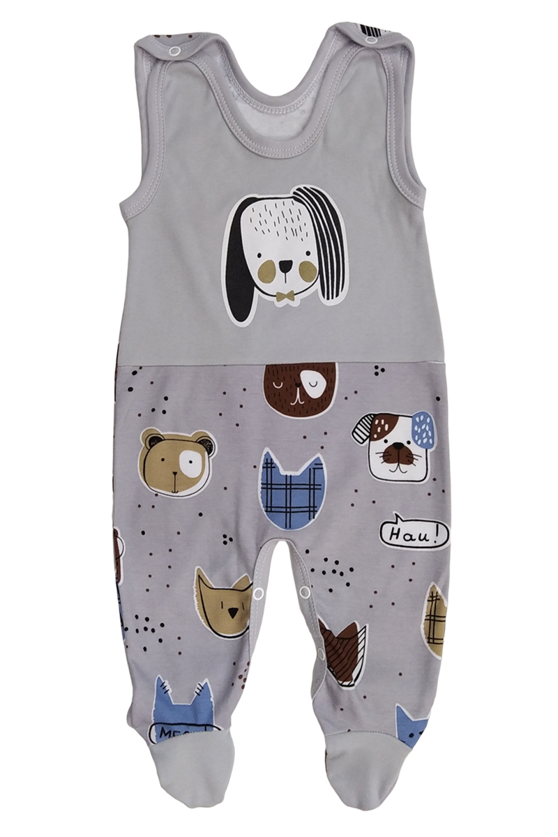 Kojenecká 6D souprava Animals šedá 62
