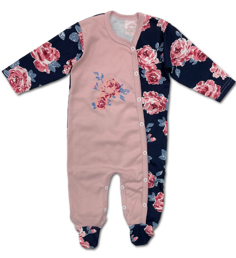 Kojenecký overal Růžička PU modrá 80