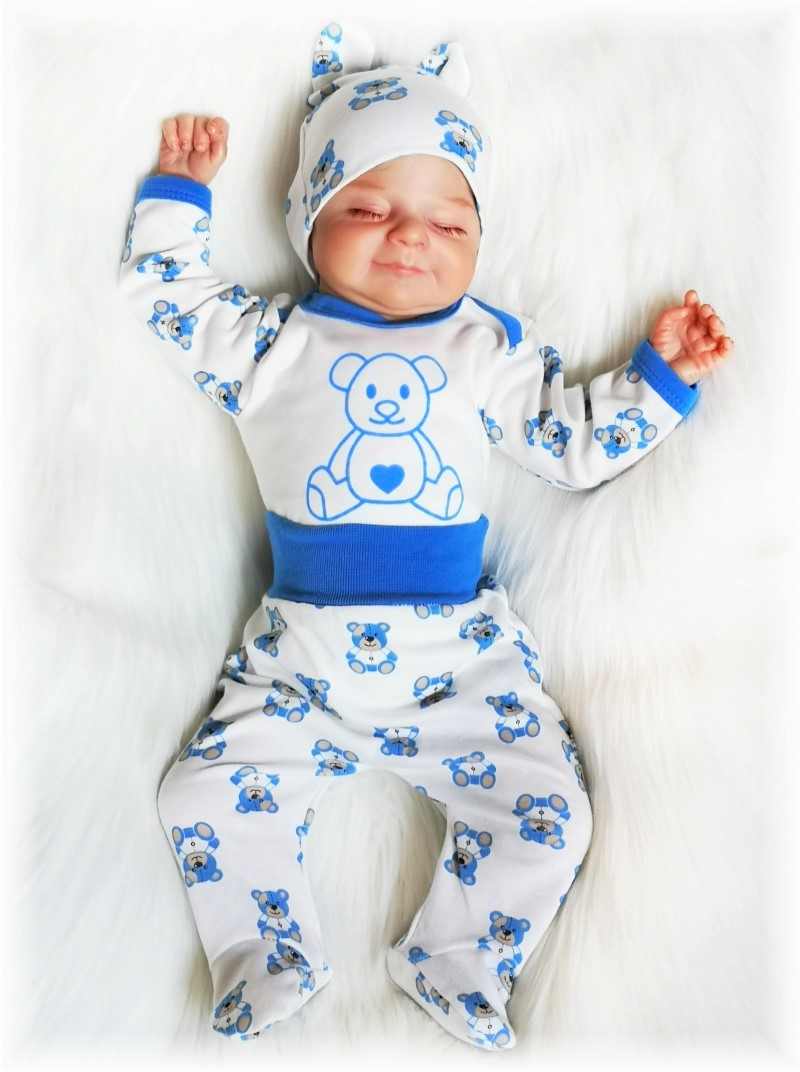 Kojenecké polodupačky Brumlíček modrá 80