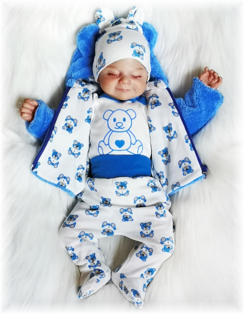 Kojenecké polodupačky Brumlíček modrá 80