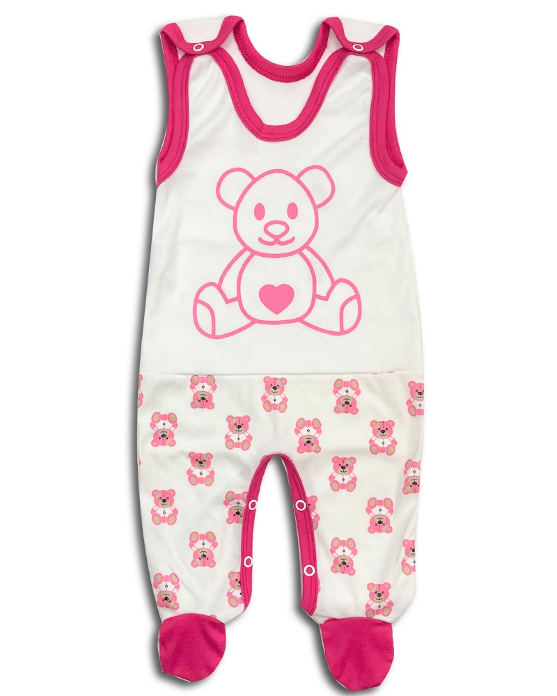 Kojenecké dupačky Brumlíček amarant 56