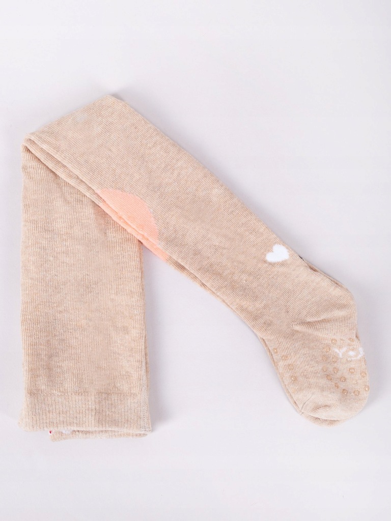 Dětské bavlněné punčocháče 3ABS kočka kapučíno