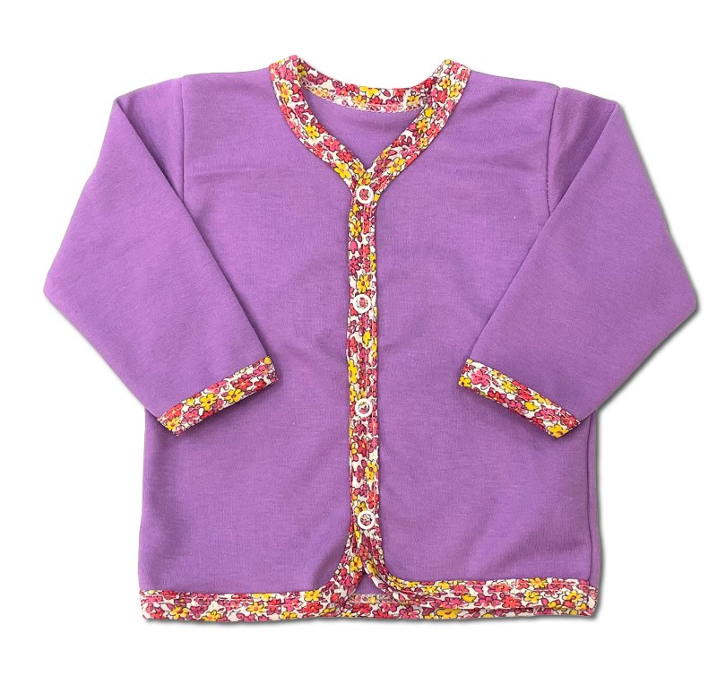 Kojenecká 2D souprava Kvítečka lila 62