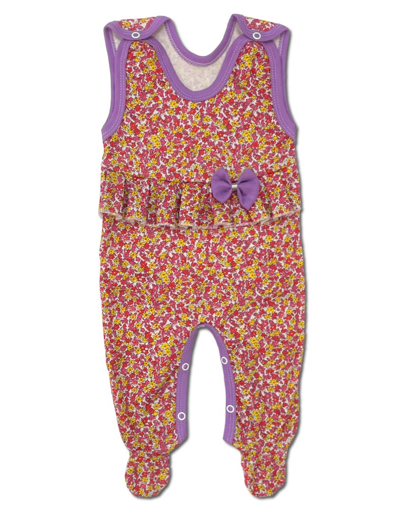 Kojenecká 2D souprava Kvítečka lila 68