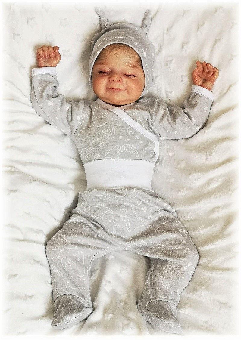 Kojenecké polodupačky DINO STAR D šedá 62