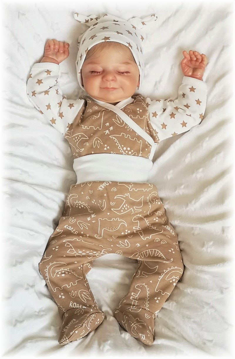 Kojenecké polodupačky DINO STAR D kapučíno 74