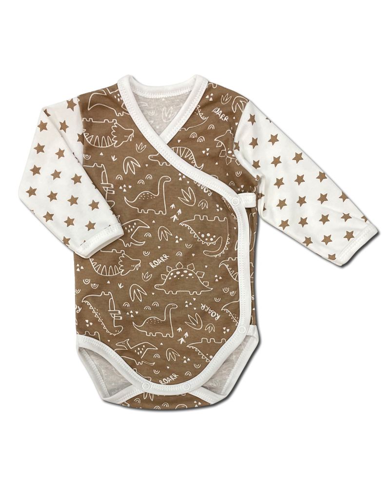 Kojenecká 5D souprava DINO STAR kapučíno 48