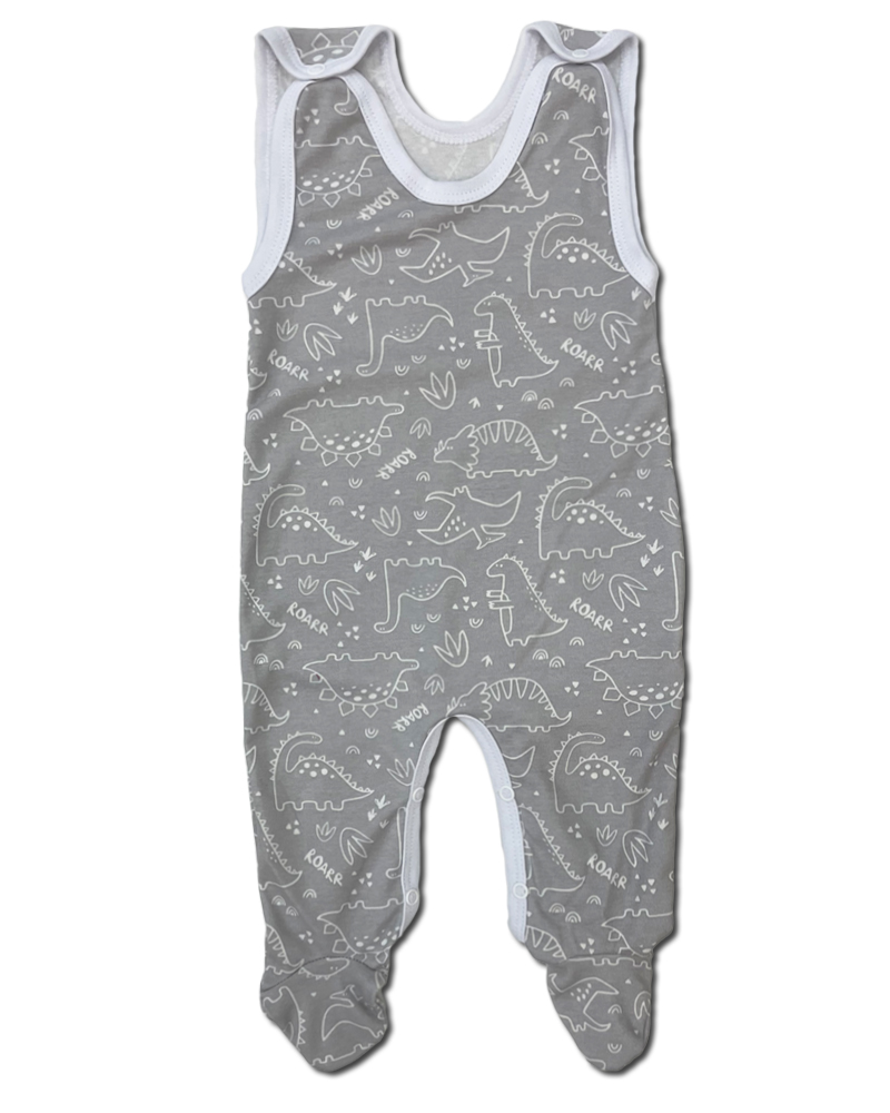 Kojenecká 5D souprava DINO STAR šedá 62