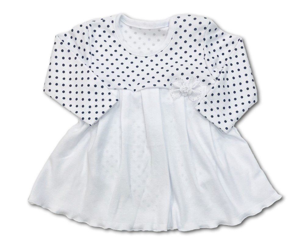 Kojenecké sukýnkové body Modrý puntík 62