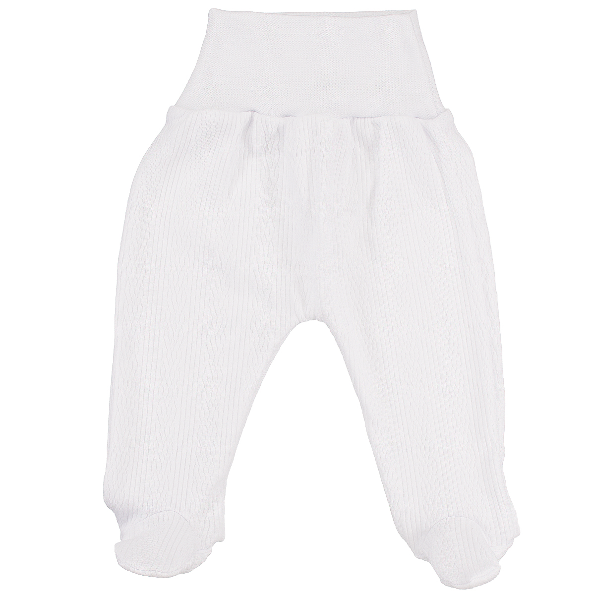 Kojenecká 2D souprava s copánkovým vzorem bílá 62