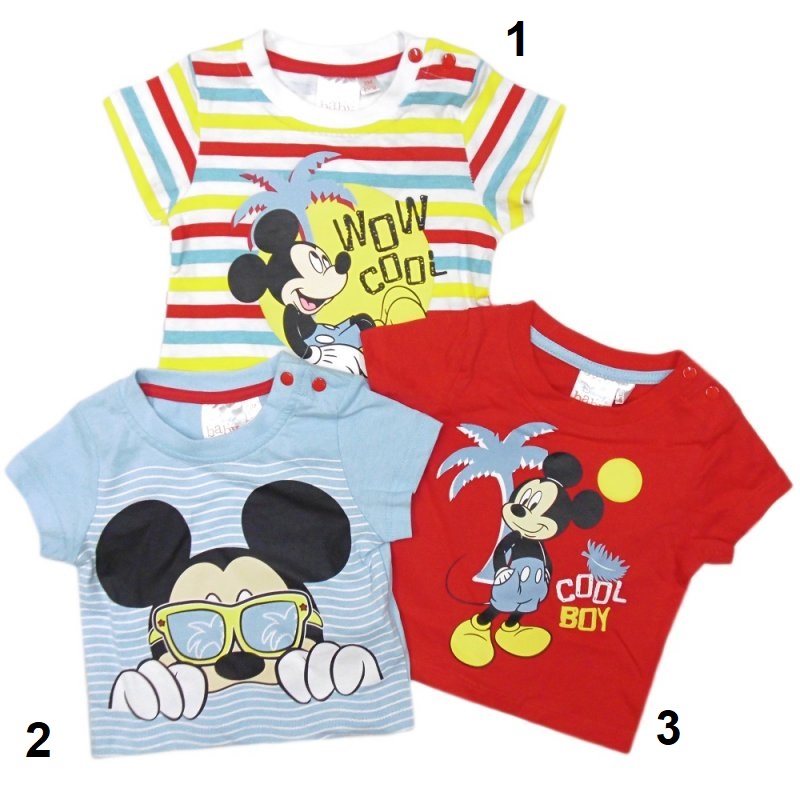 Dětské tričko Disney Mickey barevný proužek 1