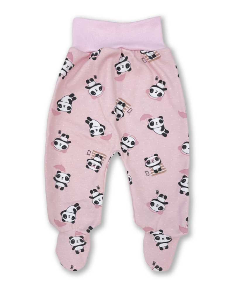 Kojenecká 2D soupravička Panda růžová 74