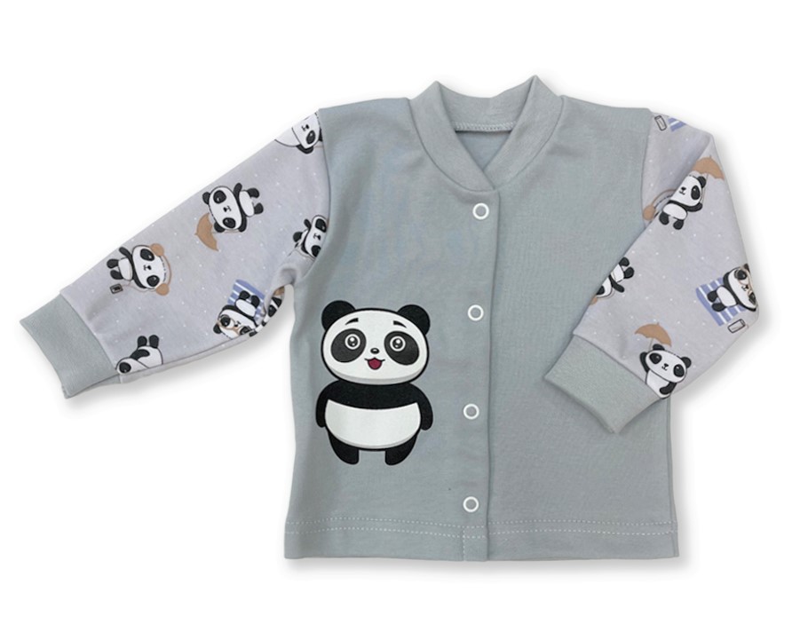 Kojenecká souprava 2D Panda šedá 56