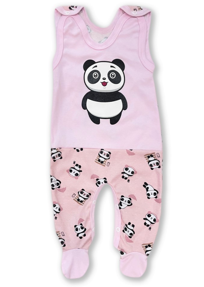 Kojenecká souprava 2D Panda růžová 62