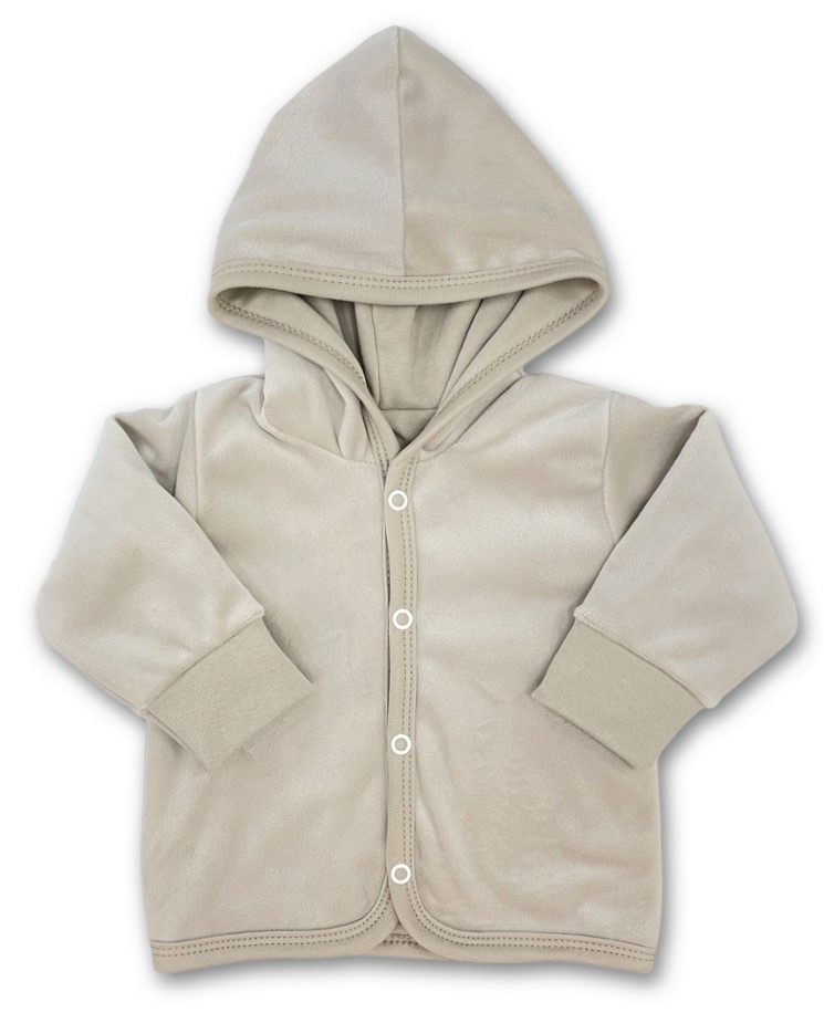 Kojenecká 2D sametová souprava písková 50