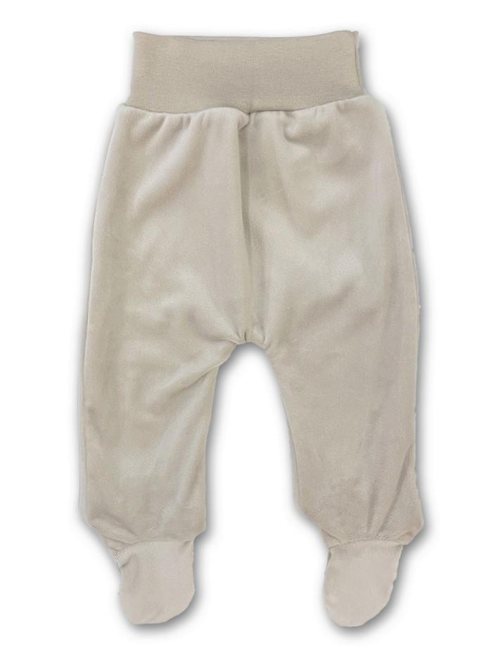 Kojenecká 2D sametová souprava písková 62