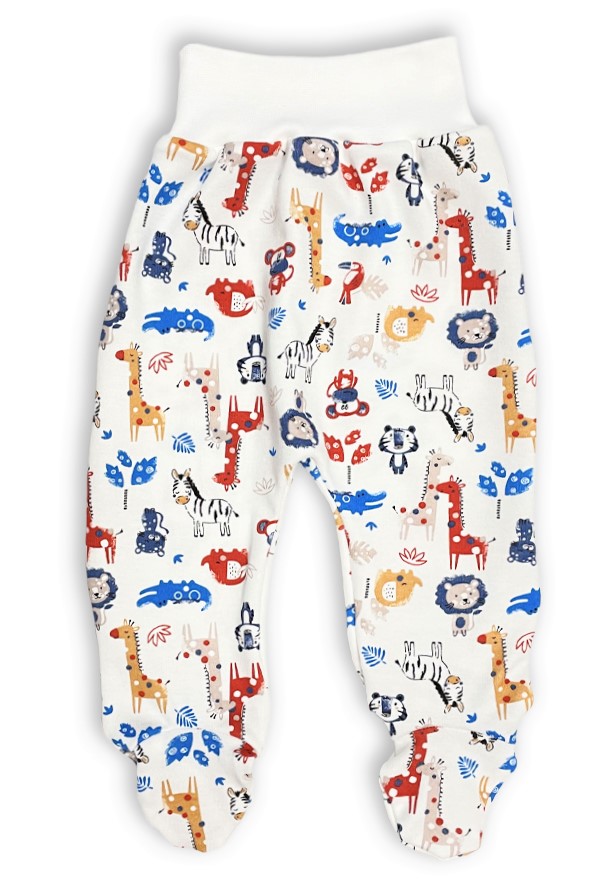 Kojenecká 2D souprava Safari smetánka body+polodupačky 48