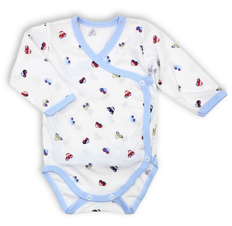 Kojenecká 2D souprava Barevná autíčka body+polodupačky 50