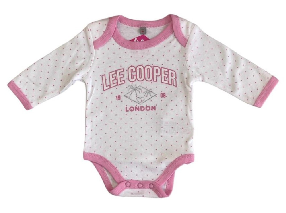 Kojenecké body LEE COOPER růžový puntík