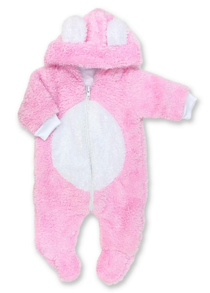 Kojenecký růžovobílý overal Luna 74