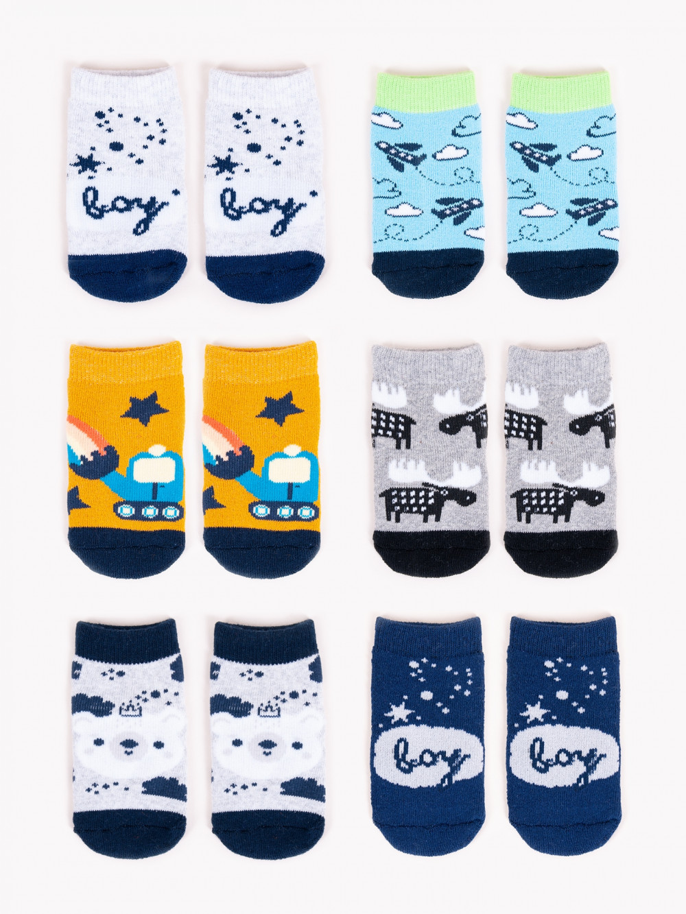 Kojenecké froté ponožky Bagr