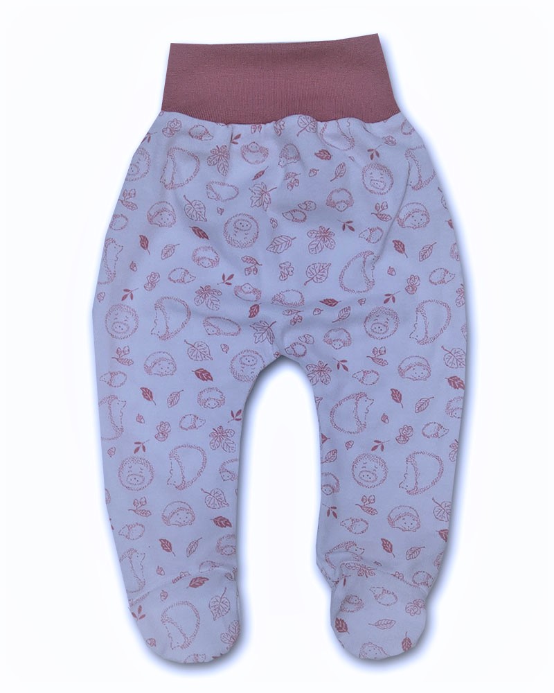 Kojenecké polodupačky Ježečci pudrová růž 56