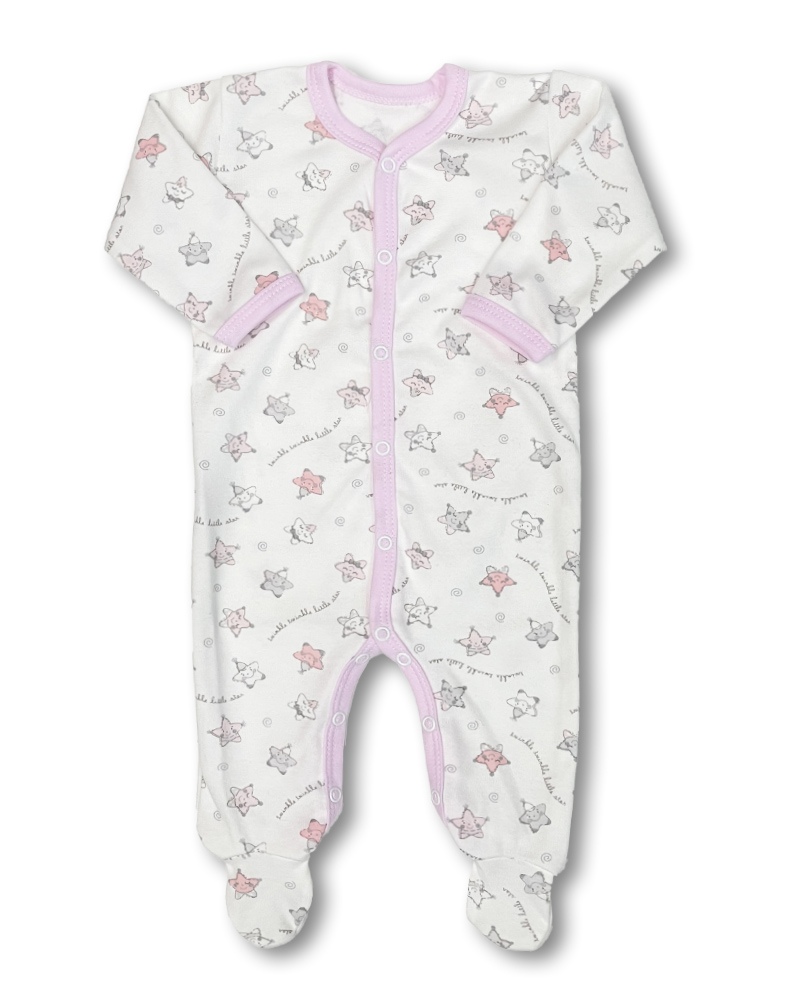 Kojenecký overal Malá hvězda růžová 62