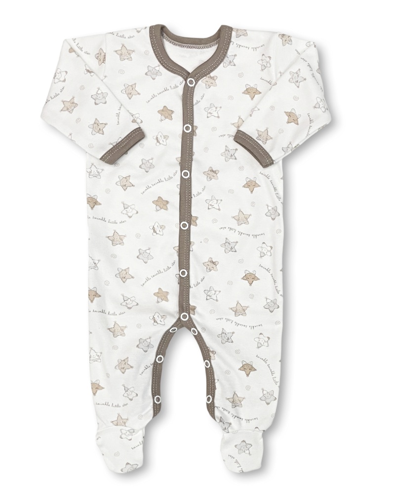 Kojenecký overal Malá hvězda kapučíno 68