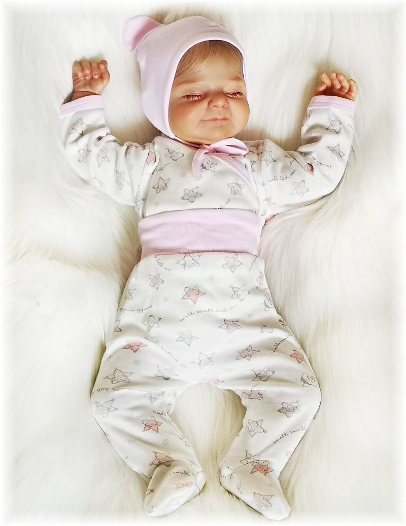 Kojenecké polodupačky Malá hvězda růžová 68