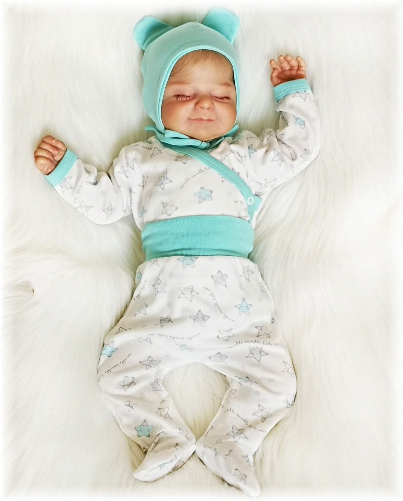 Kojenecké polodupačky Malá hvězda máta 68