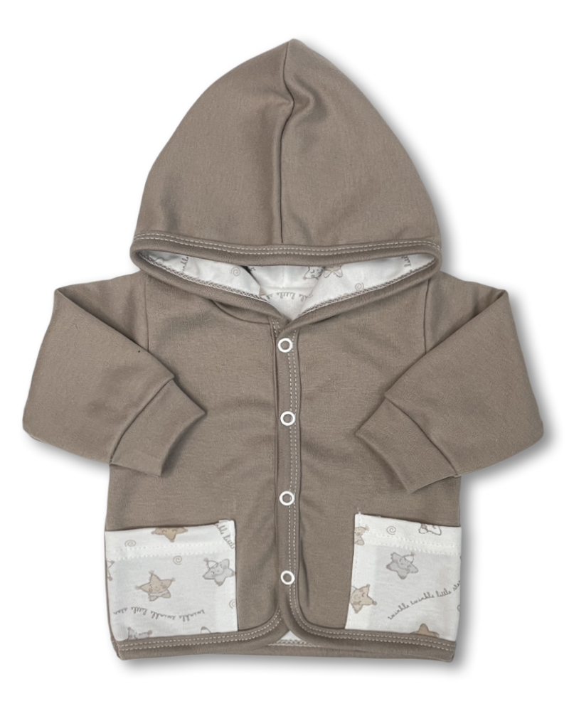 Kojenecká mikinka Malá hvězda kapučíno 68