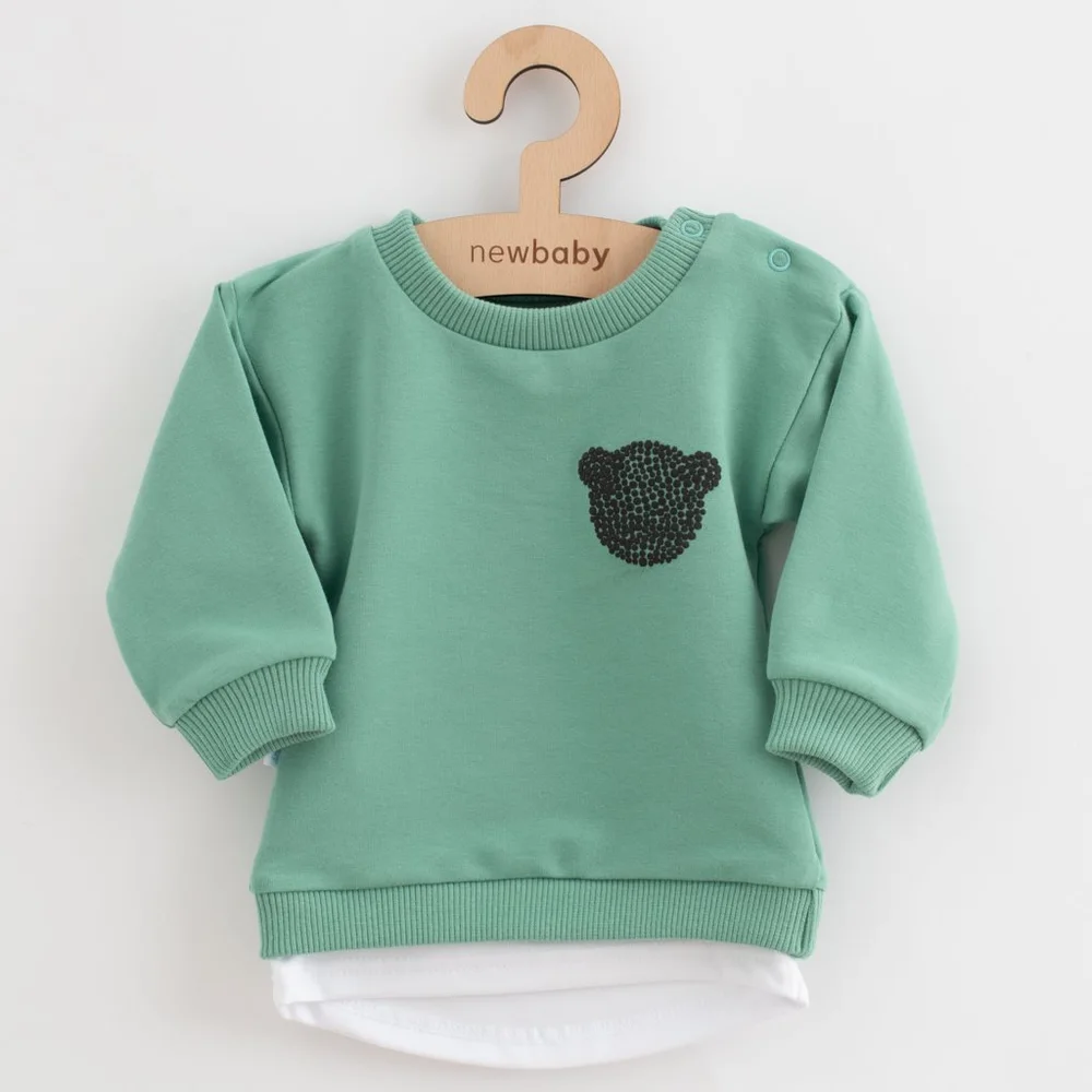 Kojenecká tepláková souprava Brave Bear zelená 74